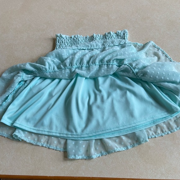 Altar’d State mint green aqua Swiss dot skirt sz small spring Easter - Picture 5 of 6